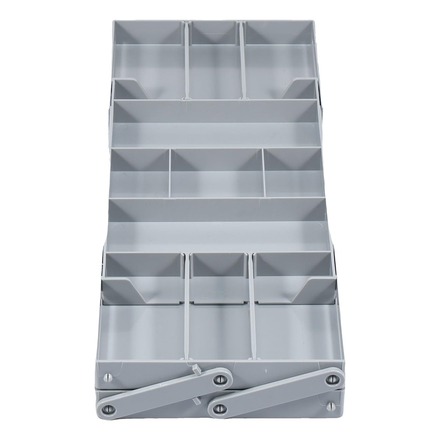 ZFLYCANP Multi Level Drawer Organizer,Collapsible Drawer Organizer,2/3 Drawer Organizer Multi Level Drawer Organizer with Adjustable Compartments Versatile Expandable Desk Organizer Trays (A)