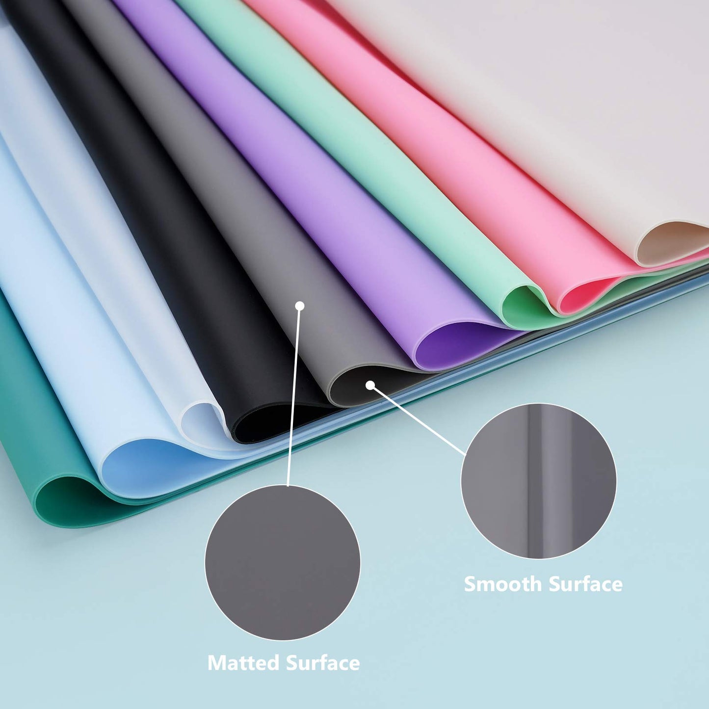 Gartful Extra Large Silicone Mats for Countertop, 28" by 20" Multipurpose Mat, Counter Table Protector, Desk Saver Pad, Placemat Nonstick Nonskid Heat-Resistant Pad, Dark Gray
