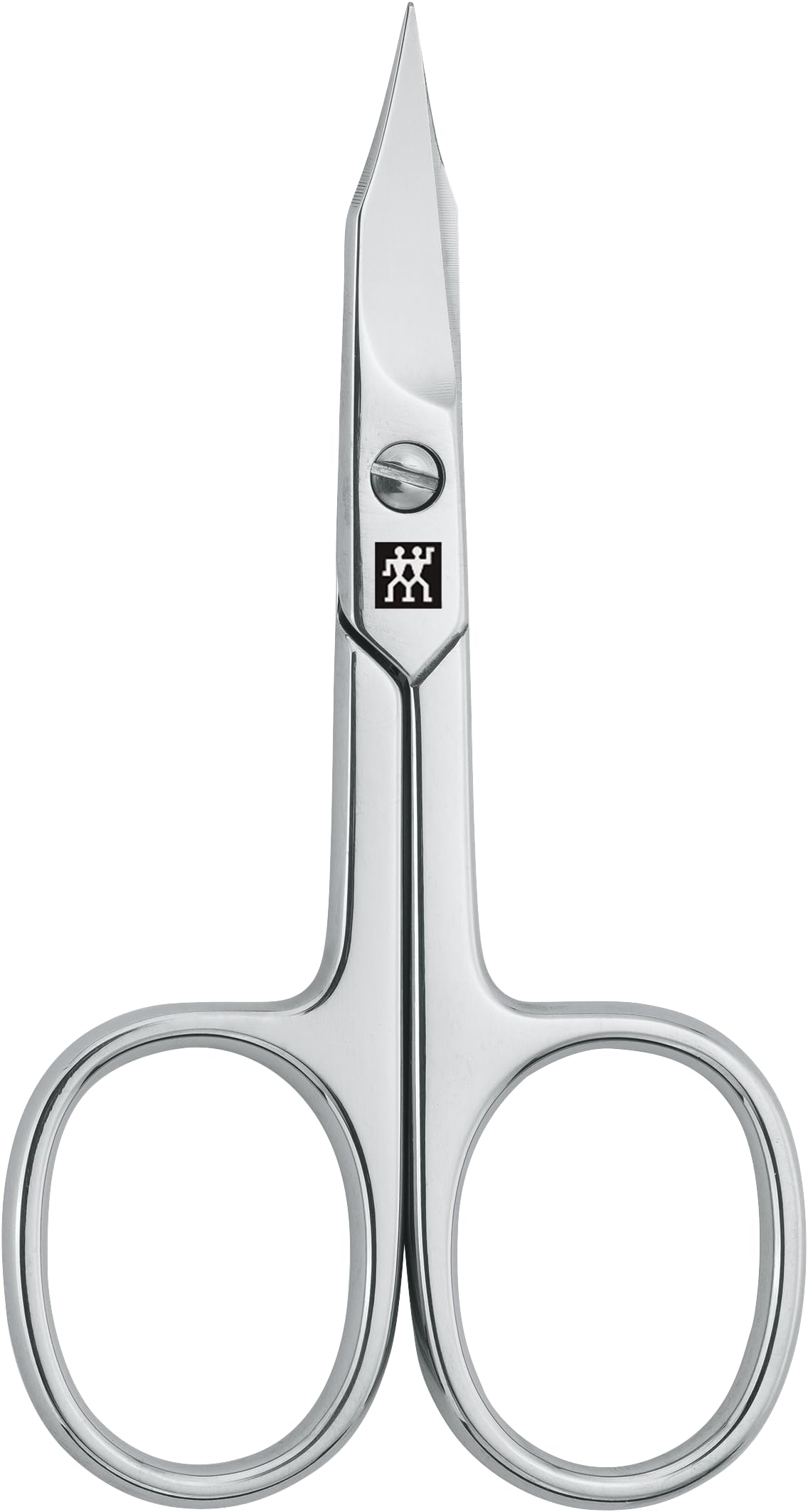 ZWILLING Combination Nail Scissors (nail and cuticle scissors for fingernails and toenails, curved cutting edge, fine tip, hypoallergenic), Polished, Silver, 3.5 inch