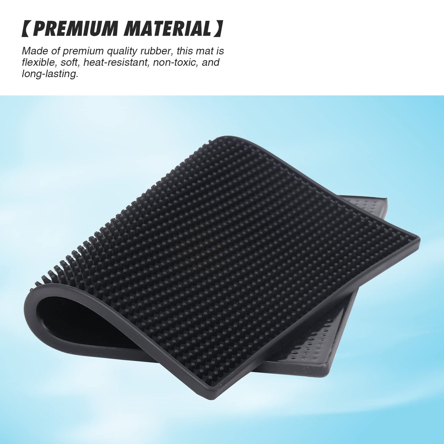 MoyRetty Bar Service Spills Mat, Barber Station Mat, 15.7x11.8 Inches, Professional Hair Stylist Clippers Accessories Supplies Tools, Salon and Barbershop Pads