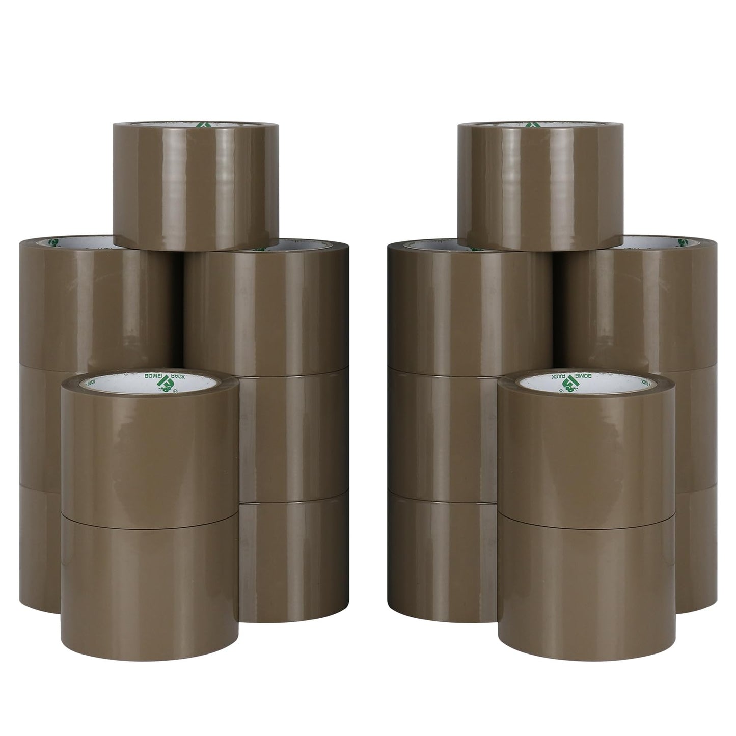 BOMEI PACK Brown Packing Tape 18 Refills 2.4Mil x 3 Inch x 55 Yard, Heavy Duty Pakaging Tape for Sealing, Shipping, Moving and Storage