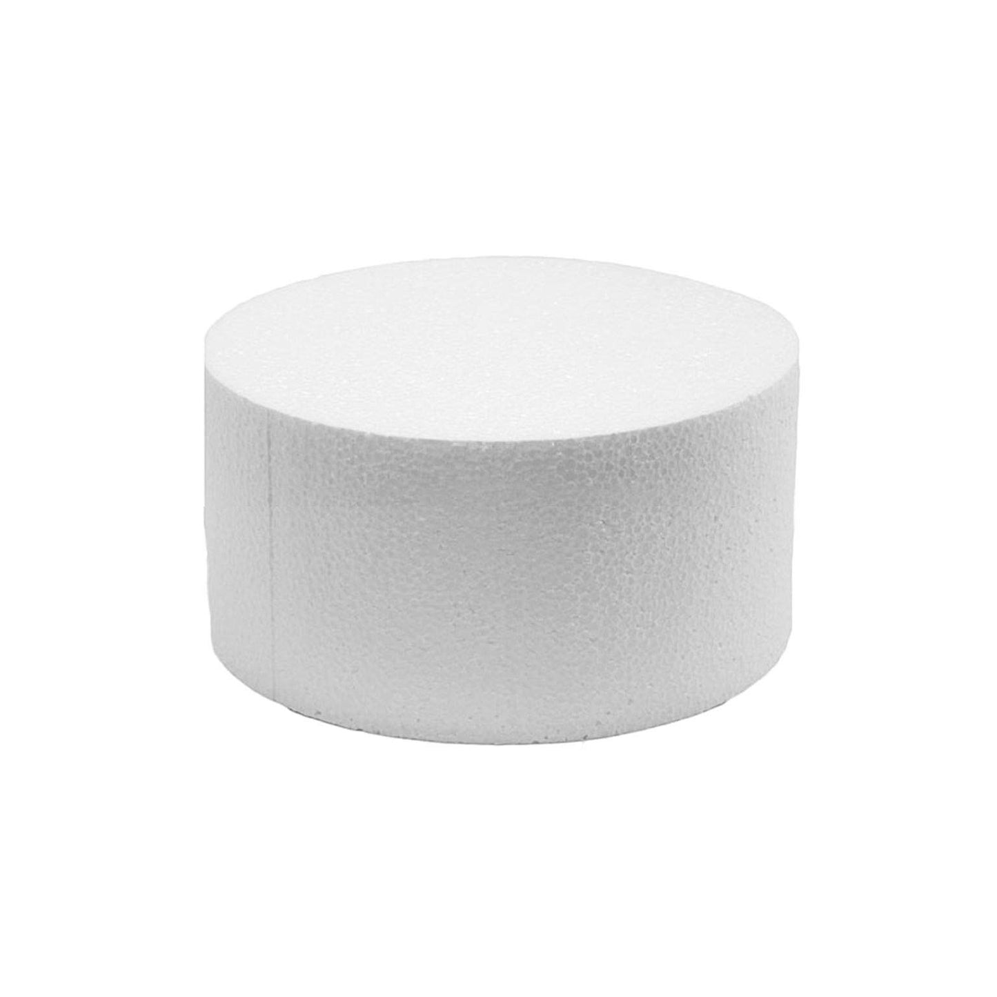 Global Sugar Art 8 x 6 Inch Cake Dummy – Styrofoam Fake Cake for Decorating, Display & Practice (Multiple Sizes Avail)