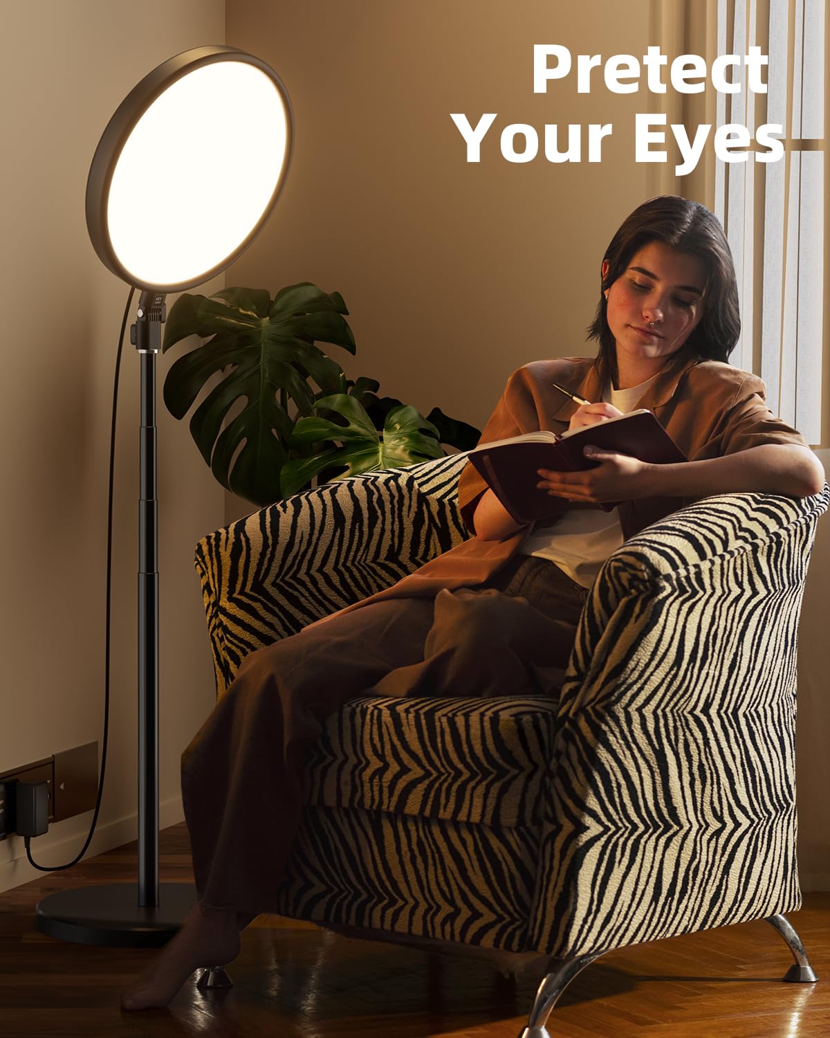TODI Large Ring Light with 79" Stand, 6500K Full-Screen Selfie Ring Light with Stand and Phone Holder, Professional Big Ring Light for TikTok Light, Barber, Stream, Video, YouTube, Makeup, Photography