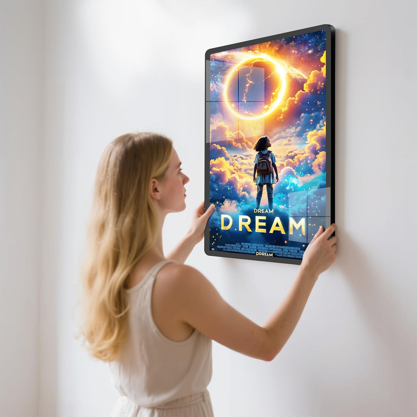 Cjgyz LED Light Box Frame | 16x24 Cinema Light Box for Posters & Wall Art | Lighted Digital Signage Display & Advertising Sign