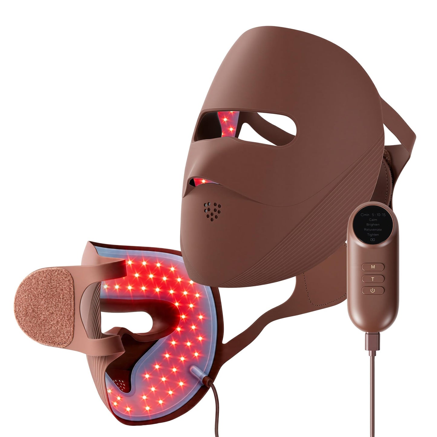 JZANWKT LED Red Light Therapy Mask for Face, 4 Wavelength Facial Light Therapy Mask with 850nm Near Infrared, Wireless 3D Fit Face Mask, Rechargeable Skin Care Device for Women