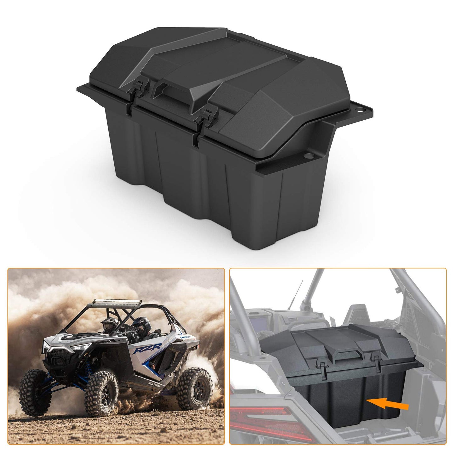 KIWI MASTER 73 QT Forward Cargo Box for 2020-2026 Polaris RZR Pro XP, Pro S, Turbo R/ 4 Accessories Storage Bin 2883751