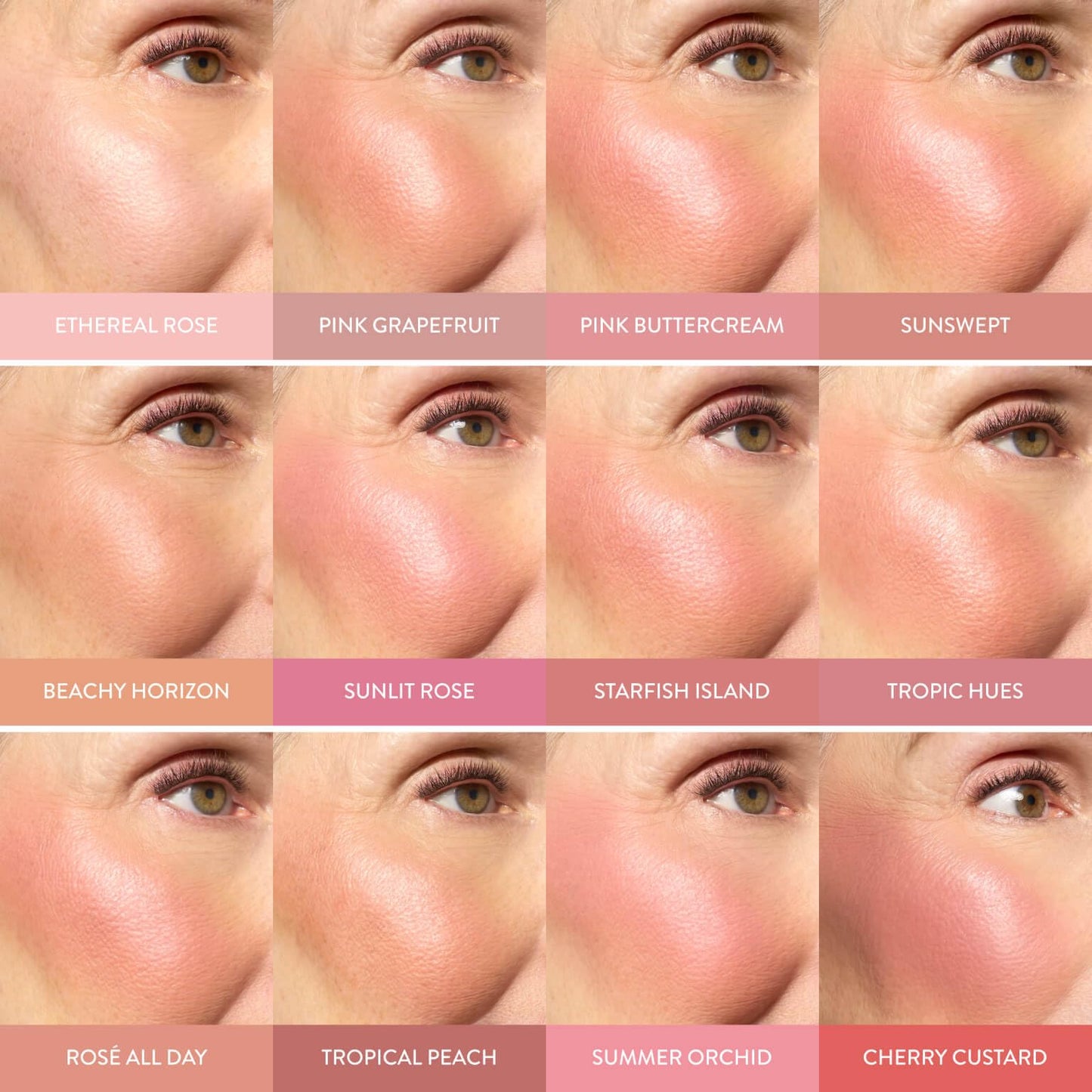 LAURA GELLER NEW YORK Baked Blush-n-Brighten for Mature Skin - 10 Beachy Horizon - Powder Blush Won't Settle into Fine Lines - Buildable Natural Finish – Longlasting Formula - Made in Italy