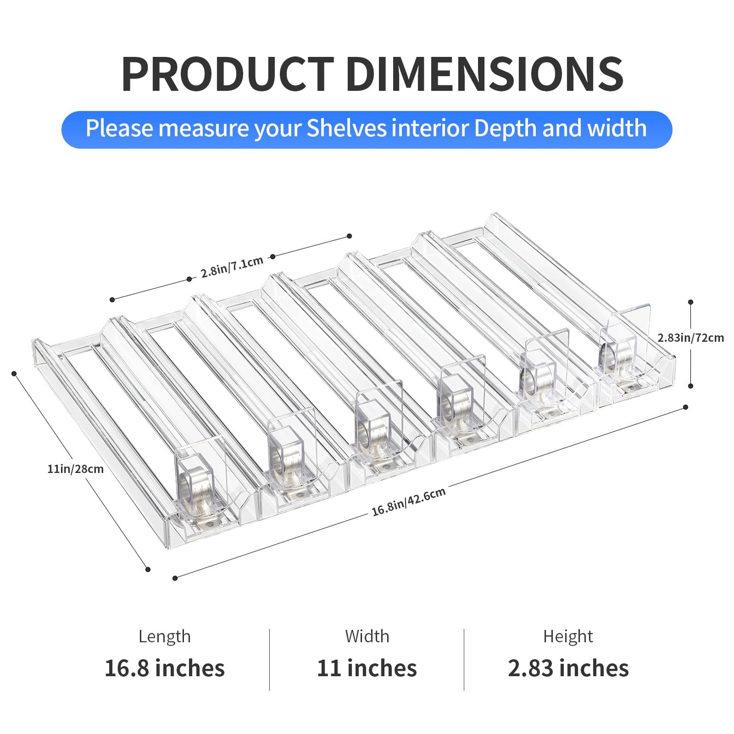 Snus Organizer for Stores，Snus Pusher ，Automatic Spring-Loaded Round-Jar Shelf Pusher，Circular Chewing Gum Display Holder（6 Pieces）