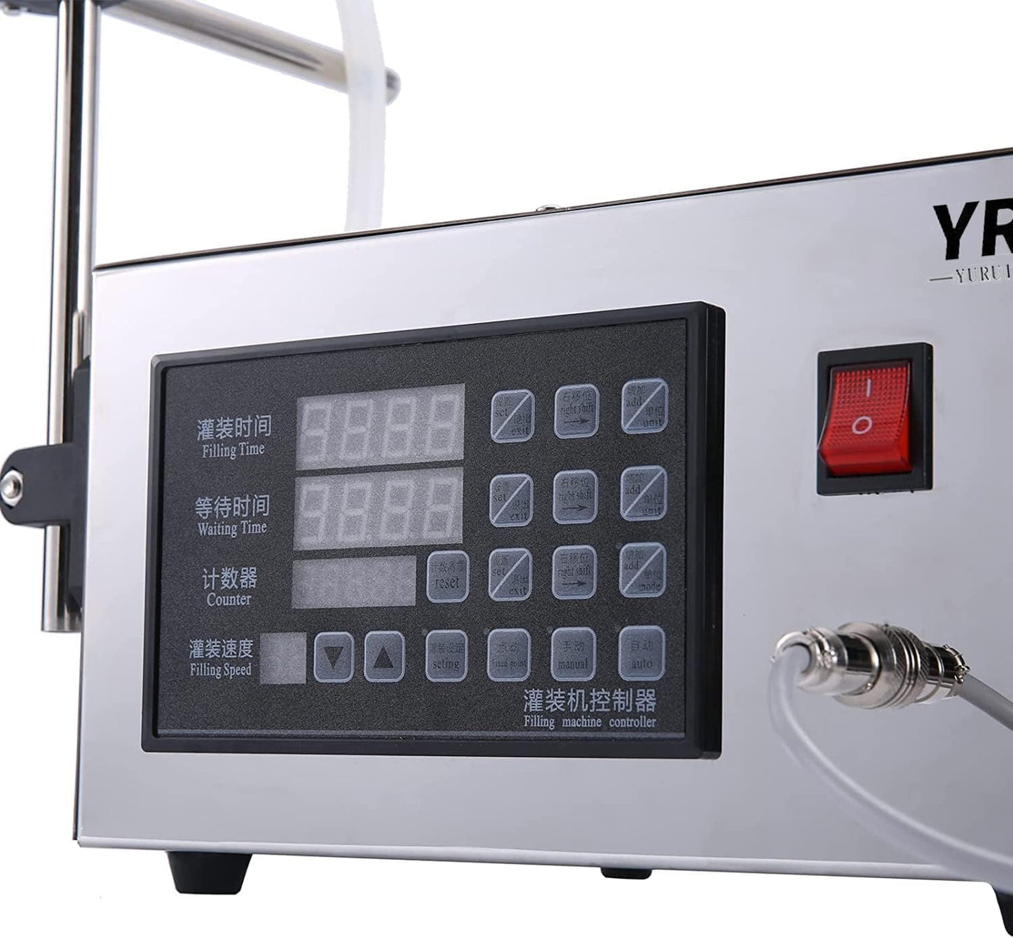 Liquid Filling Machine Automatic Digital water wine Liquid Bottle Filling machine Filler Control Pump 2-3500ml (GFK280)