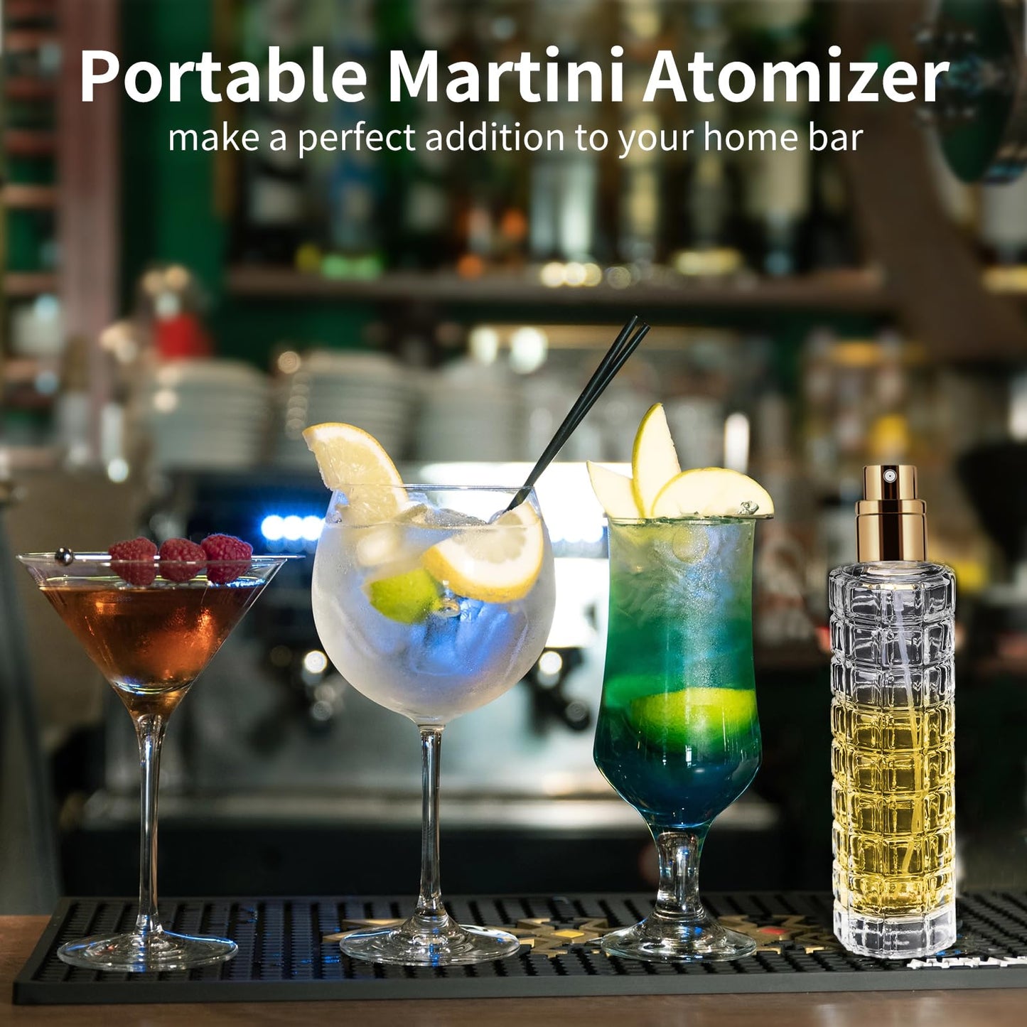SuproBarware Cocktail Atomizer Sprayer - 1oz / 30ml, Cocktail mister Vermouth Spritzer Bitters Spray Bottle for Cocktails Portable Perfume Refillable Sprayer