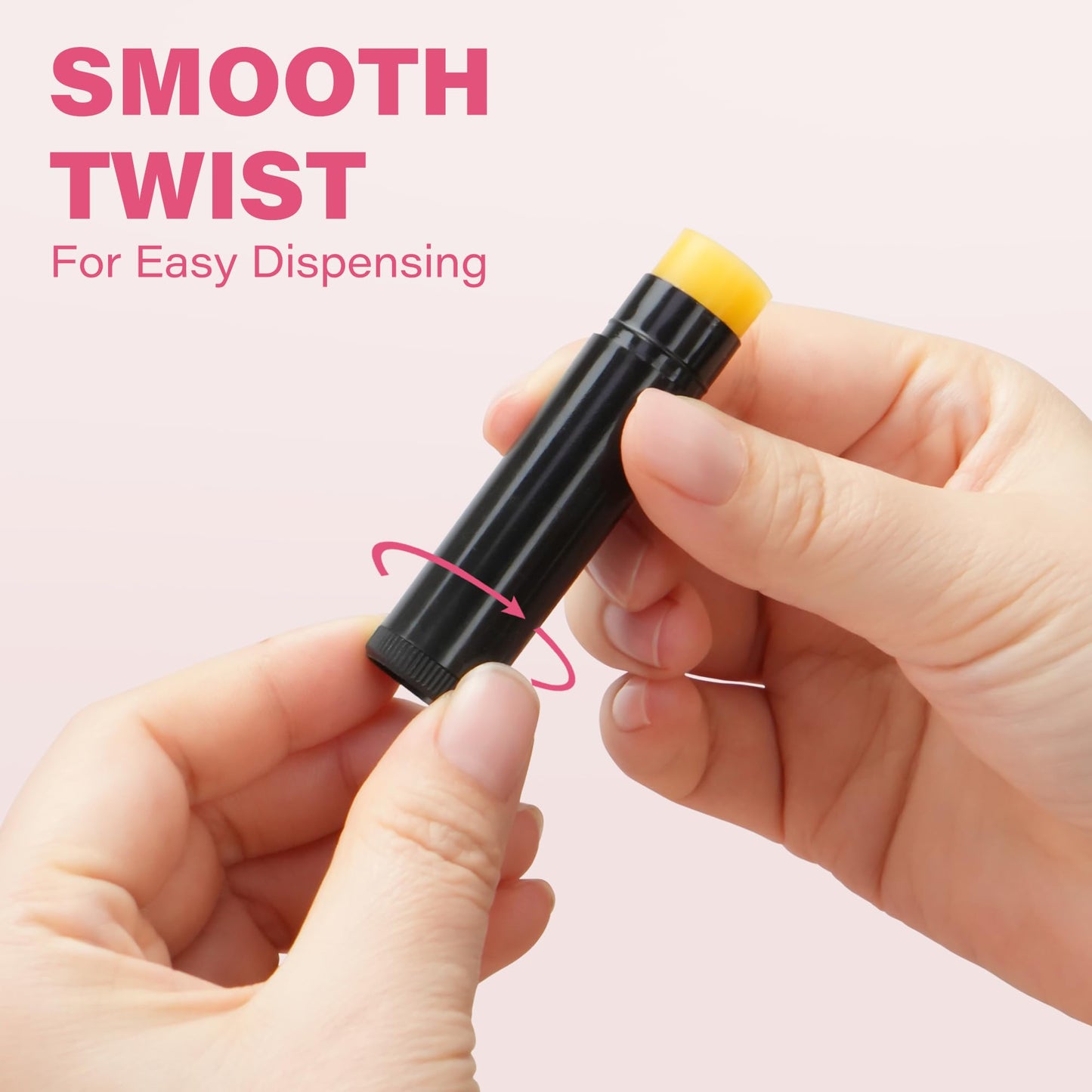 LotFancy Lip Balm Tubes Kit with Filling Tray and Spatula, 50Pcs 4.5ml Black Lip Balm Containers, BPA Free & Leak Free, Handmade Set