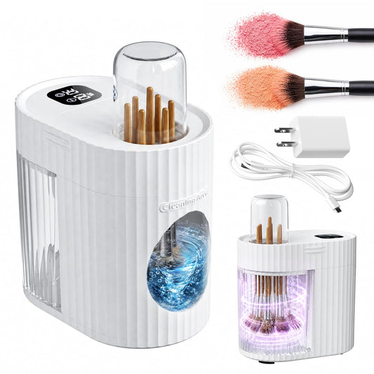 ALAFLY 3 IN 1 Electric Makeup Brush Cleaner & Dryer, Automatic USB Deep Cleaning Machine, Portable Quick Clean & Dry [No Need to Remove Makeup Brushes], Fits Most Brush Sizes