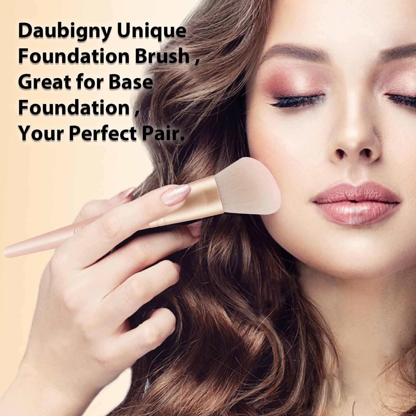 Makeup Brushes,Daubigny 16Pcs Silver Premium Synthetic Makeup Brush Set with Professional Foundation Brushes Powder Concealers Eye shadows Blush Makeup Brush for Perfect Makeup(Pink)