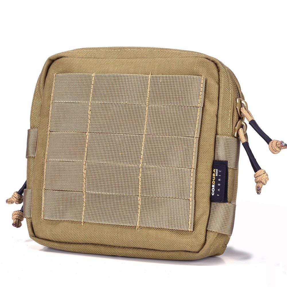 REEBOW GEAR Tactical Admin Pouch EDC Molle Military Bag Organizer Tan