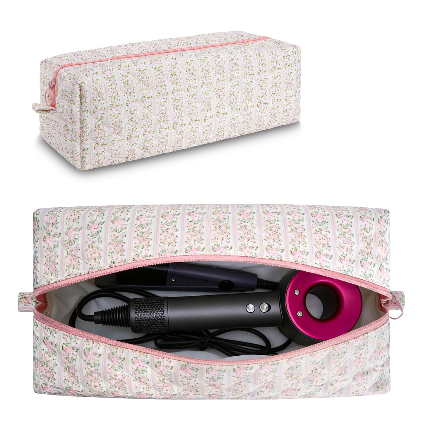 idoltimes Hair Tools Travel Bag, Quilted Hair Tools Organizer Compatible with Dyson Airwrap Styler