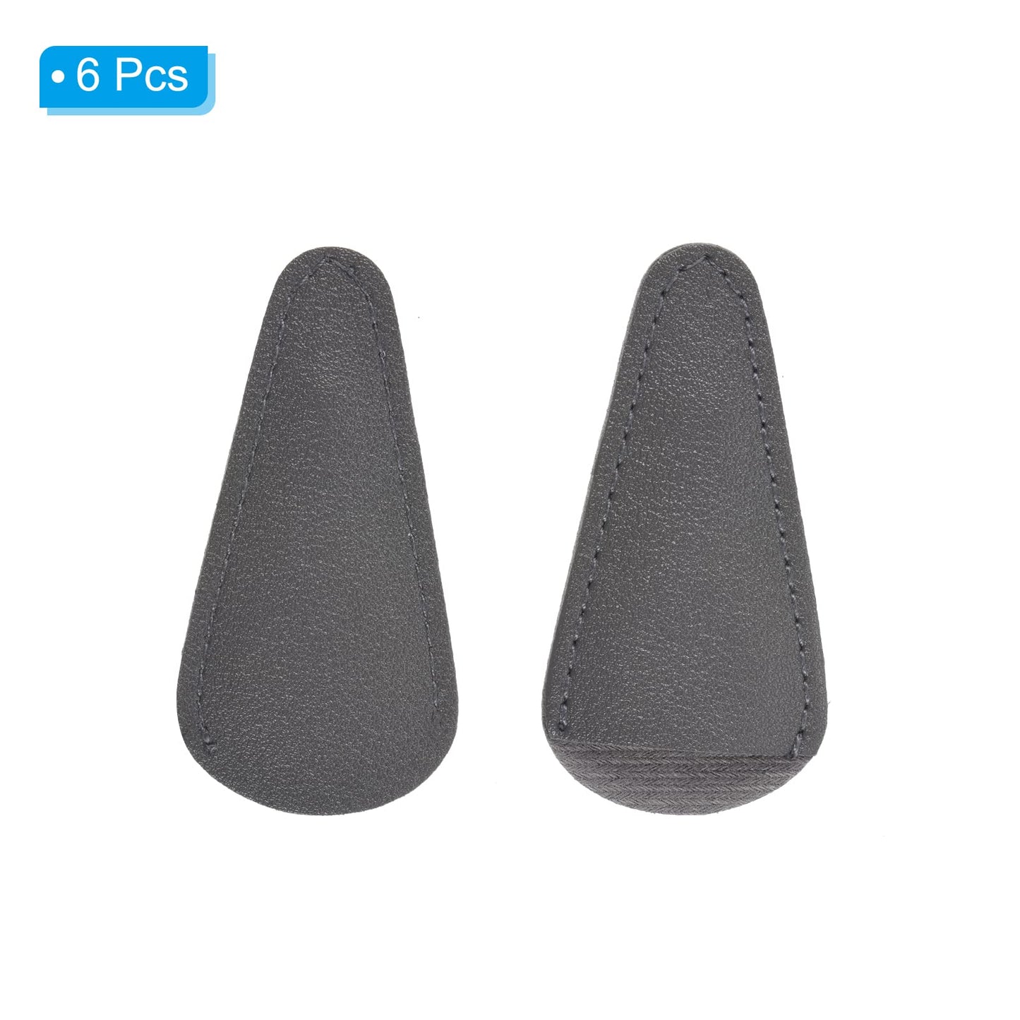 PATIKIL 2.9"x1.5" PU Leather Scissors Sheath, 6 Pack Scissors Cover Protector Portable Collect Bags for Eyebrow Trimming Beauty Tool Protection, Grey