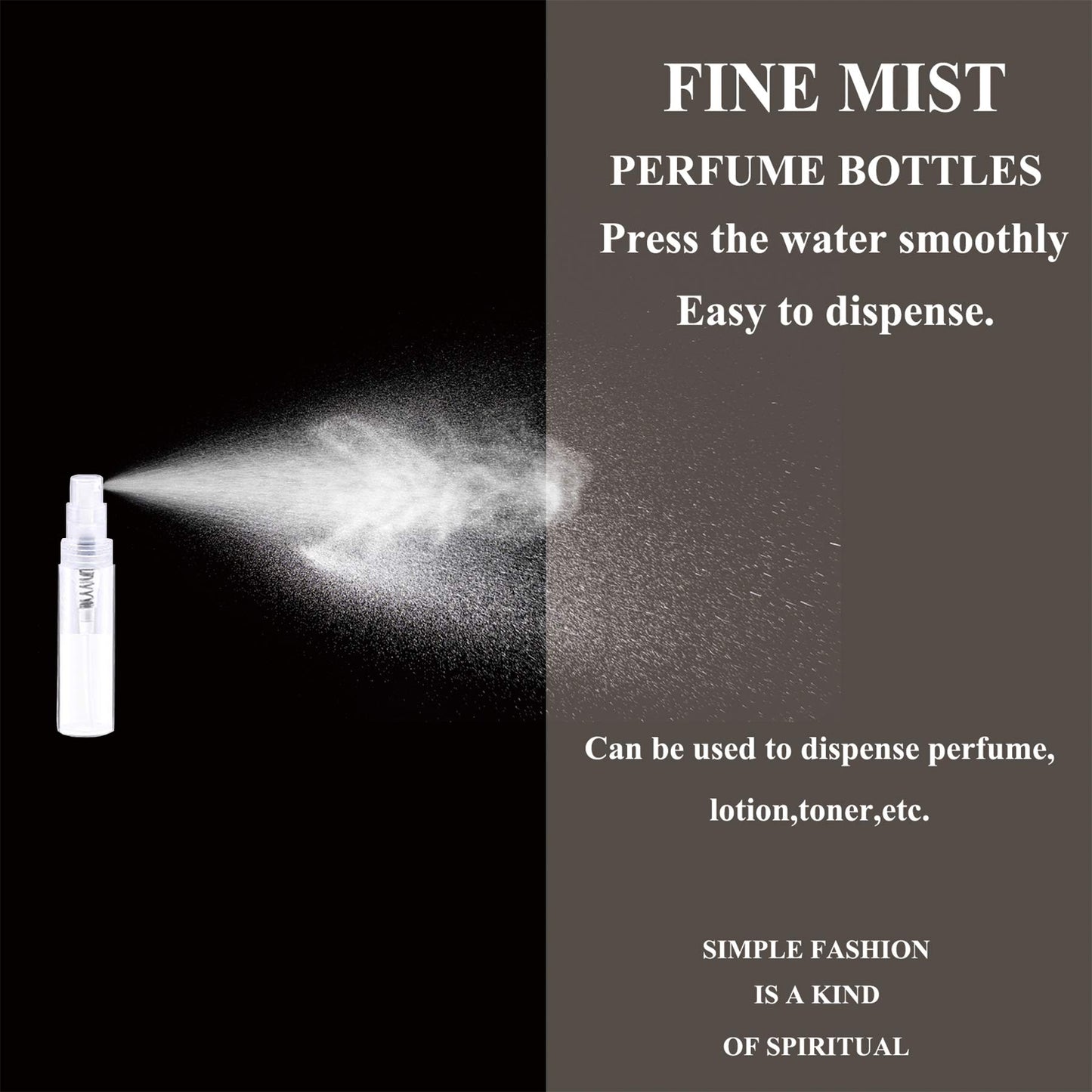 Csdtylh Mini Spray Bottles 70PCS 5ML Clear Plastic Empty Sample Containers Fine Mist Perfume Travel Refillable Spray Bottle Perfume Atomizer Small Travel Size Spray Bottle for Cleaning, Essential Oils