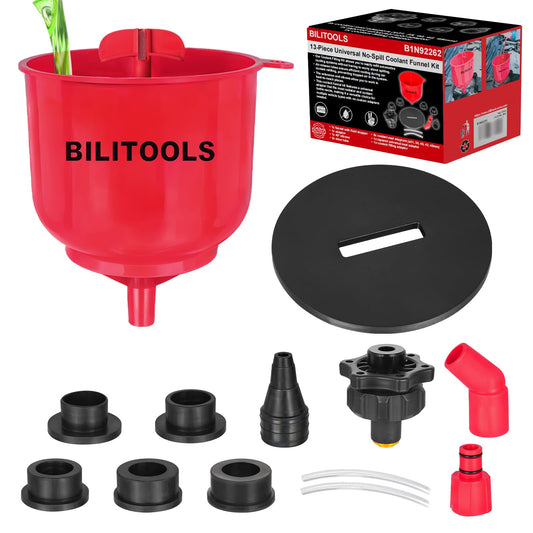 BILITOOLS Coolant Funnel Kit, Automotive Radiator Coolant Filling Tool