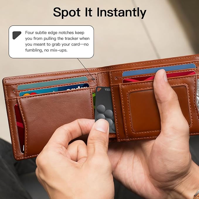 Smart Tracker [Apple MFi Certified] with Apple Find My, Bluetooth Wallet Finder, 5-10 Years Staying Power, Smart Tag GPS Item Locator Tracking Device, for Keys, Wallet, Luggage, Pet, Bag