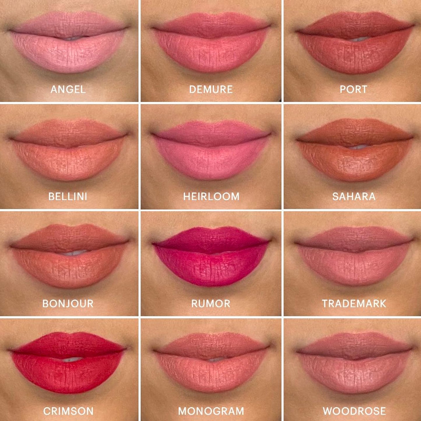 Glo Skin Beauty Suede Matte Lip Crayon (Bonjour) - Longwearing Formula Stays On All Day, With Conditioning Shea Butter + Mango Seed Oil for a Velvety Smooth Finish
