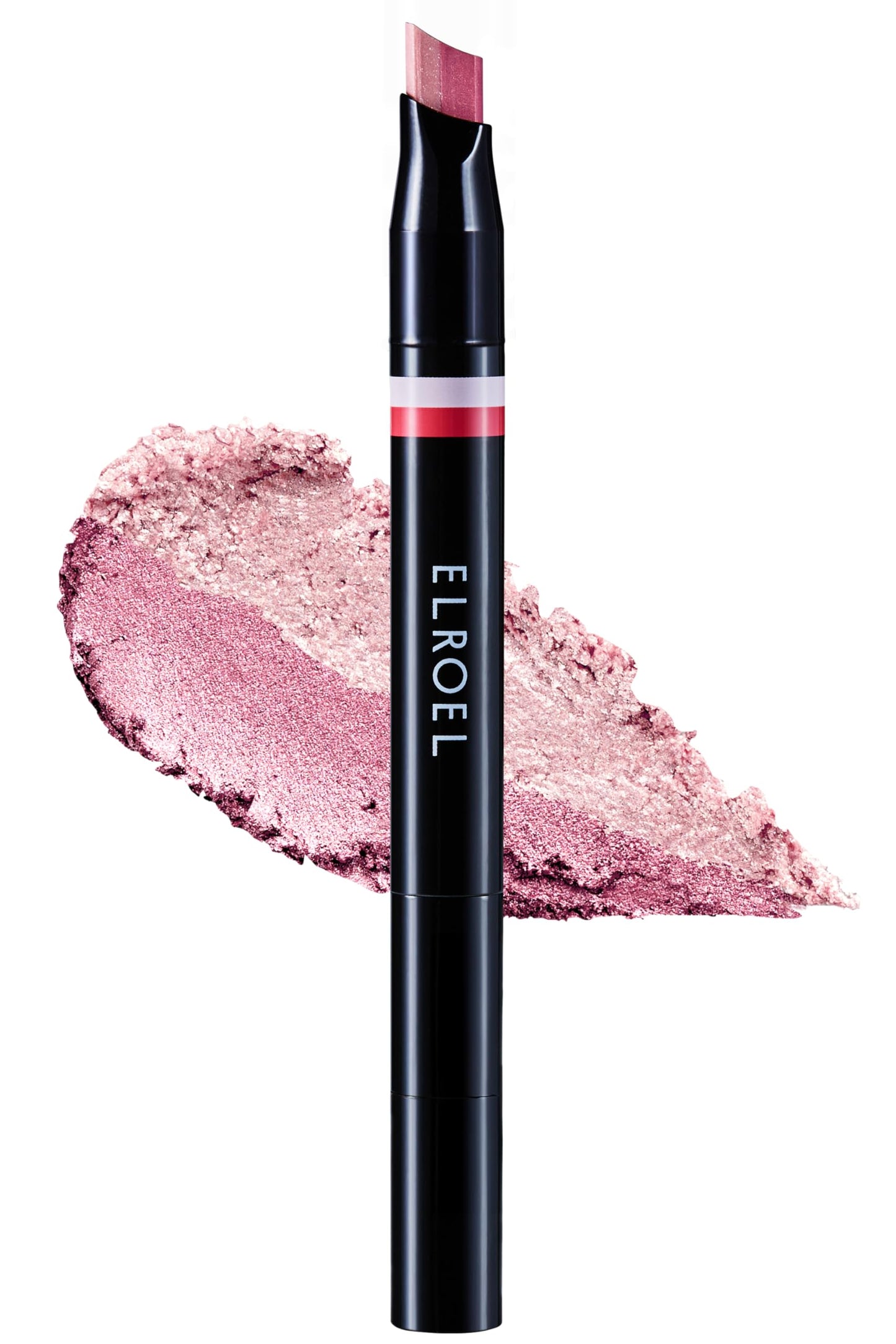 ELROEL Blanc Double Shadow Stick - 48HR Long Lasting Dual-Tone Eye Shadow Pencil - Combines Glitter w/Soft Matte or Shimmer - Waterproof & Smudge-Proof Eyeshadow Makeup 0.05 oz (#08 Popping-Candy)