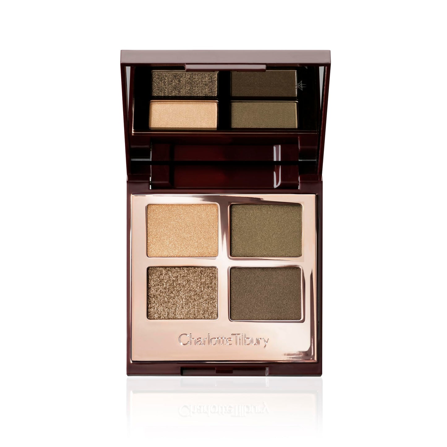 Charlotte Tilbury Luxury Palette Eyeshadow - Shimmer, Metallic & Satin Matte Eyeshadow Quad with a Rich Powder Formula - Includes 4 Complementary Shades - The Rebel