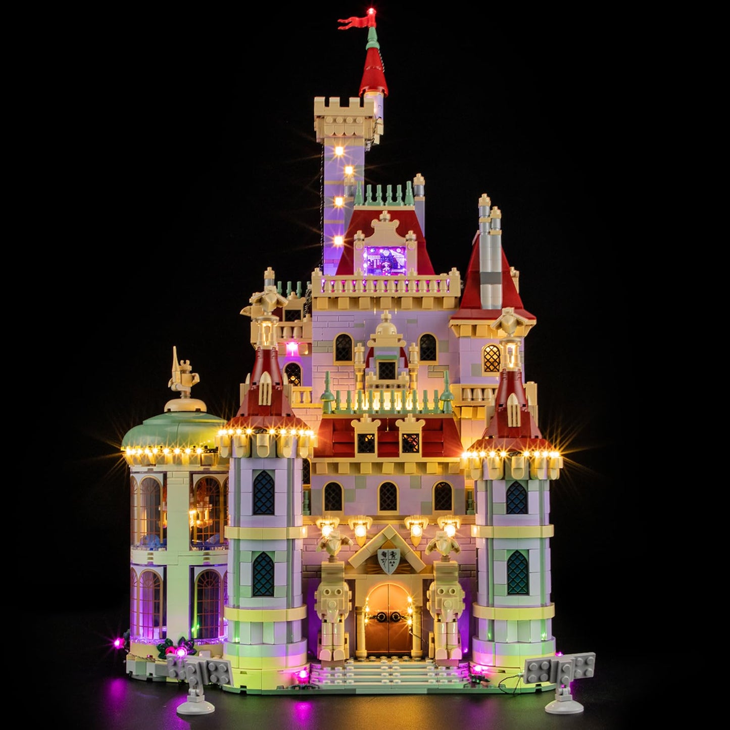 BRIKSMAX 2.0 Light Kit for Lego Beauty and the Beast Castle -Innovative Led Lighting Compatible with Lego Disney 43263 - Not Included Lego Set