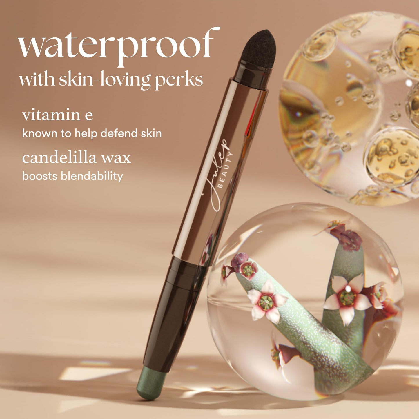 Julep Twice As Nice Eyeshadow Stick and Eyeliner Duo | Includes Eyeshadow 101 Creme-to-Powder Waterproof Shadow Stick, Smoky Amethyst Shimmer and All-Day Gel Eyeliner Pencil, Smoky Plum