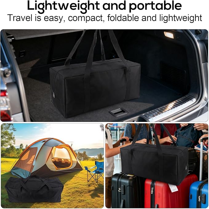 Carry Bag for Graco Pack n Play, Oxford Cloth Foldable Duffle Bag with Zipper and Handle for Travel and Storage Accessories