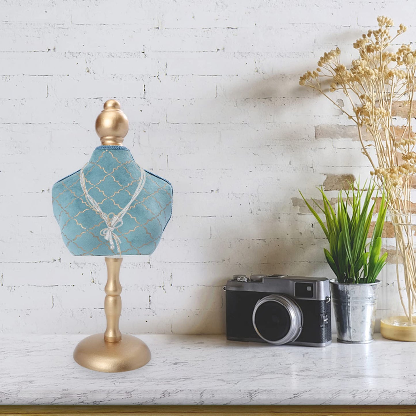 Tofficu Necklace Organizer Jewelry Holder Necklace Display Stand for Storage Jewelry Stand for Necklaces 14.17 X 7.08 X 4.33 in for Store Home Photography Prop