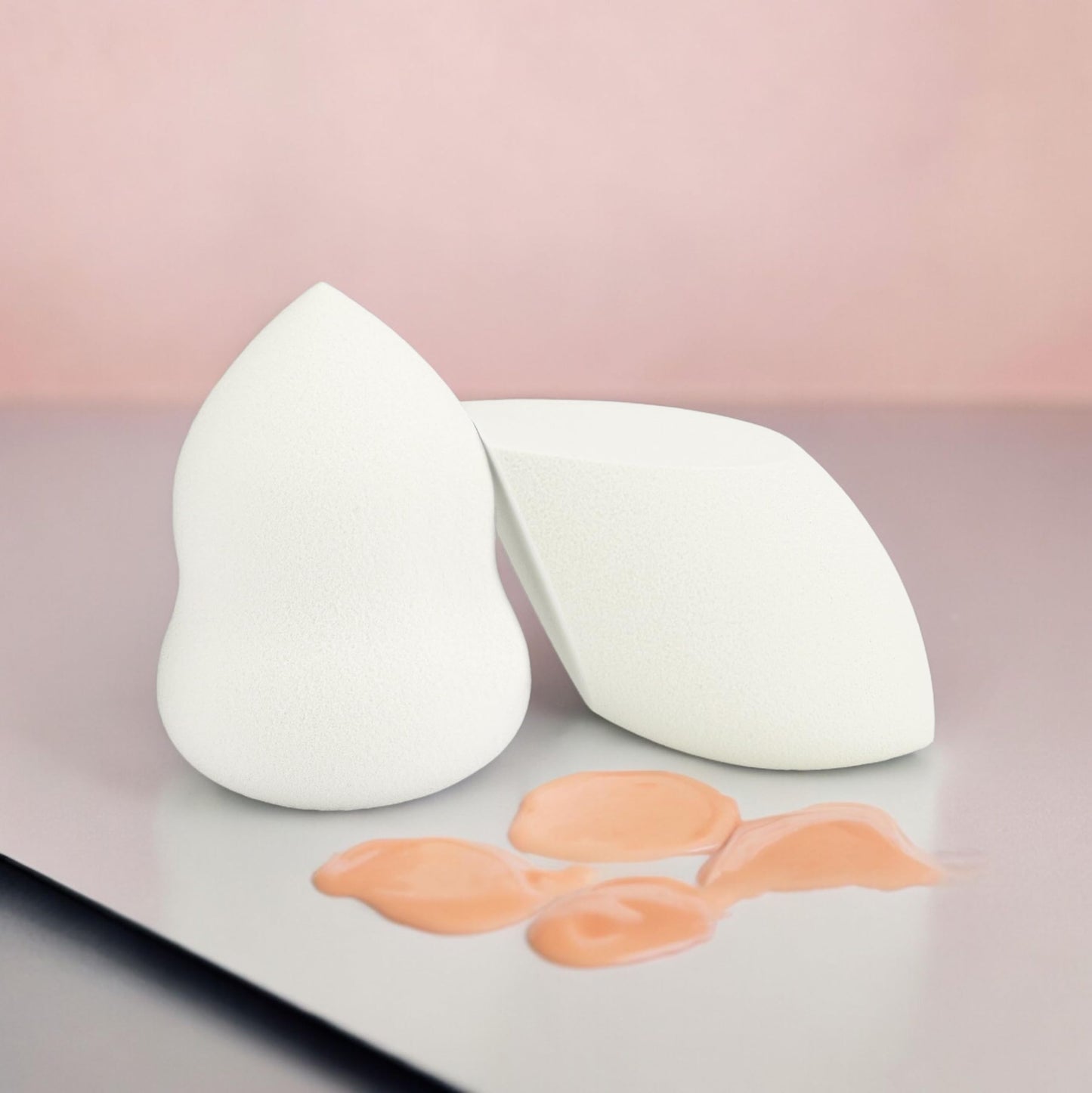 Jenny Patinkin Pure Luxury Makeup Sponge Duo set, Beauty Blender Sponge for Liquid & Powder, Flawless Foundation Sponge & Makeup Applicator, Soft & Reusable Beauty Sponge, Non-Latex & Dye-Free