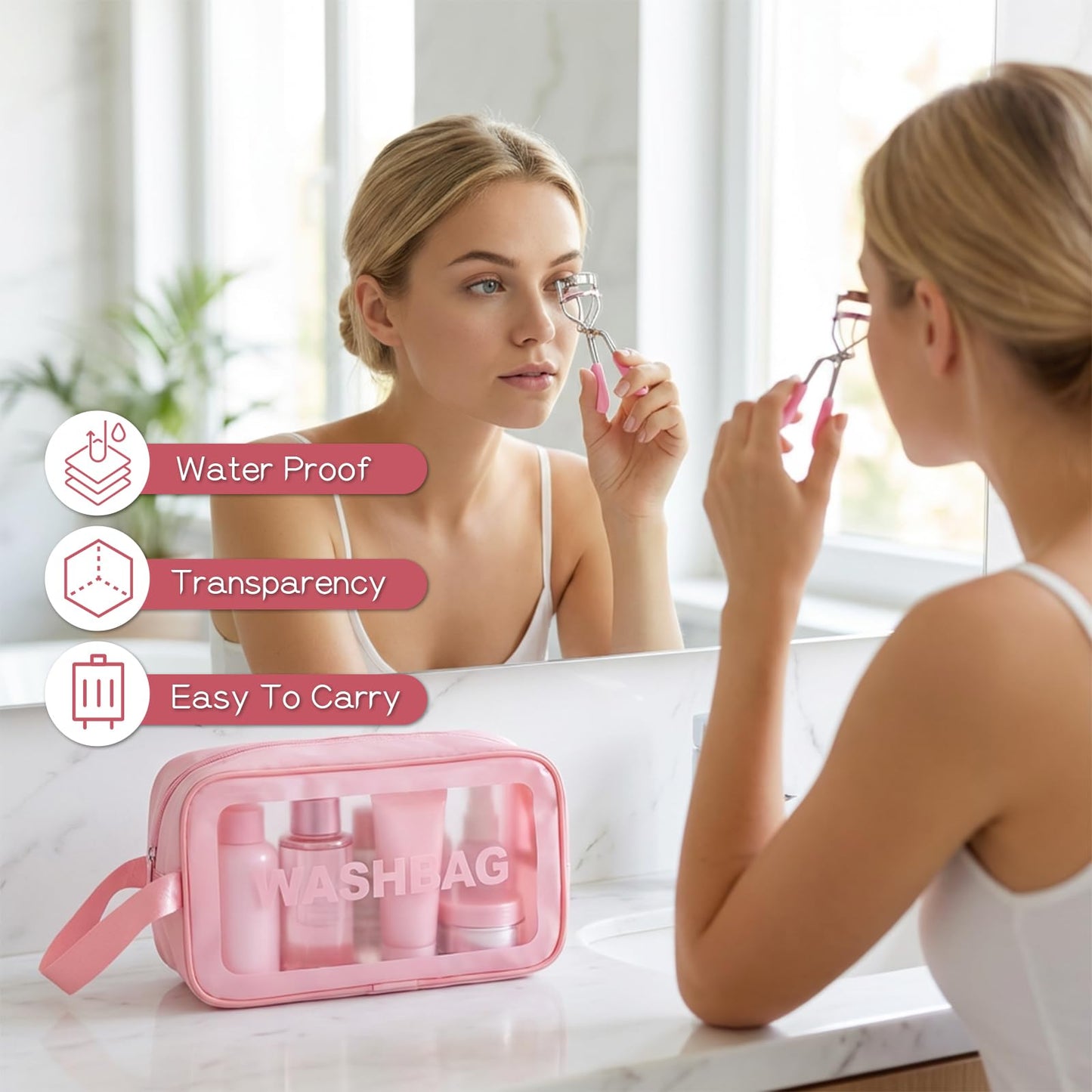 65Pcs Pink Makeup Brushes Set, Facial Make up Accessories Foundation Brush Kit Eye and Face Make up Brushes & Tools Professional Multi-functional Makeup Tool Set with Case