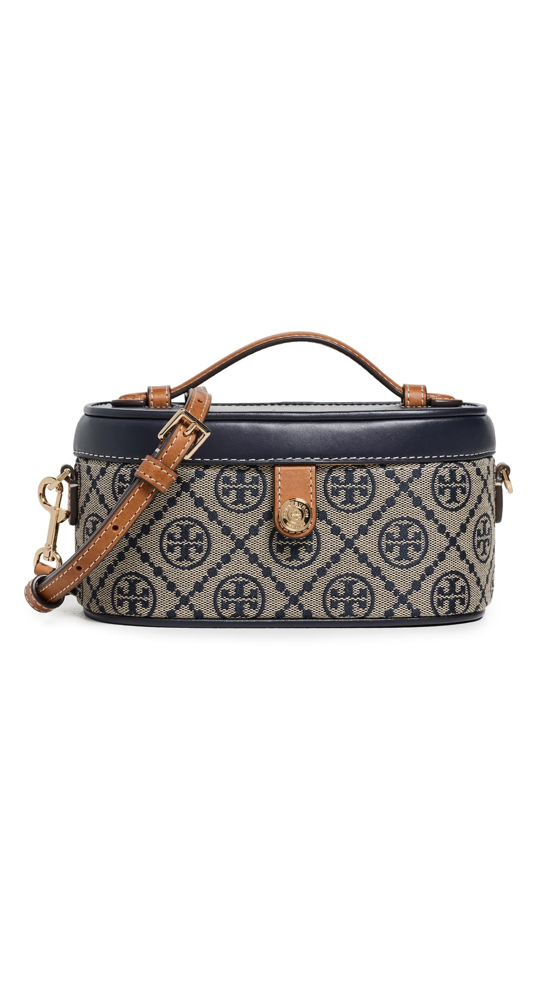 Tory Burch Women's T Monogram Vanity Case, Tory Navy, One Size