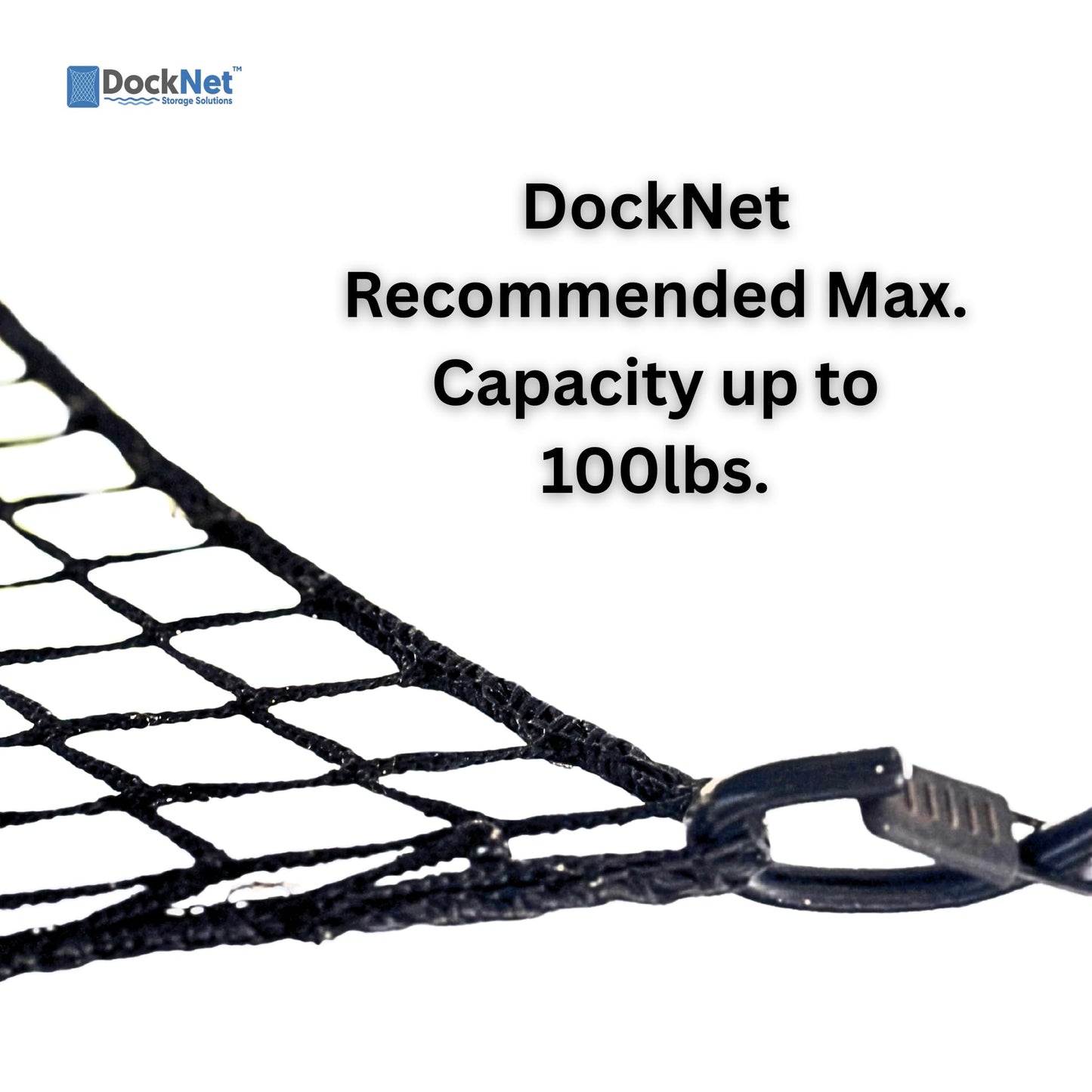 DockNet Storage Net – Heavy-Duty Boat Slip Organizer for Boat Docks | Easy Install Marine Storage Solution for Drying of Towables, Life Jackets, Paddleboards, Inflatables, etc