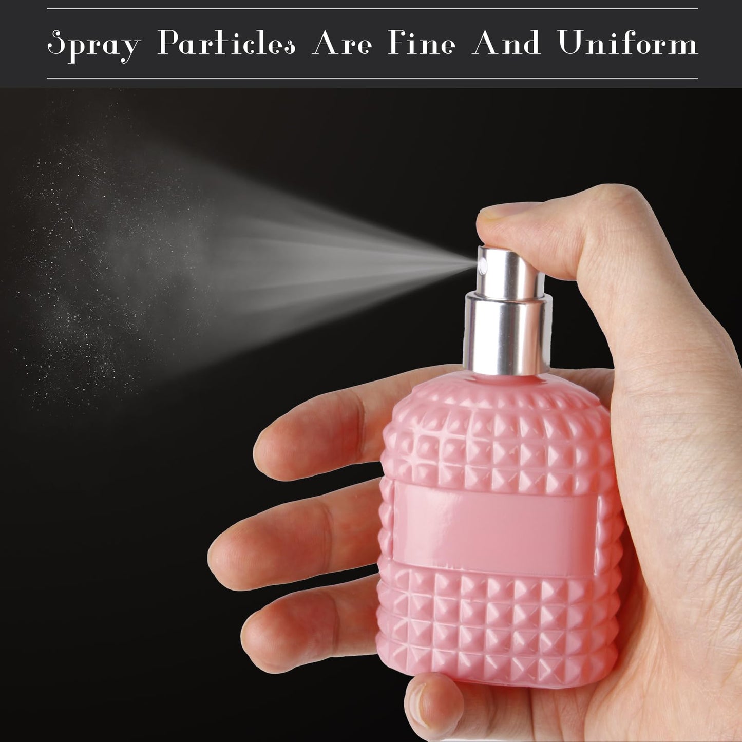 Gsteng 4 Pack Refillable Spray Perfume Bottles, 30ML Colorful Thick Glass Empty Perfume Bottles, Perfume Atomizer Travel Cologne Sprayer Bottles