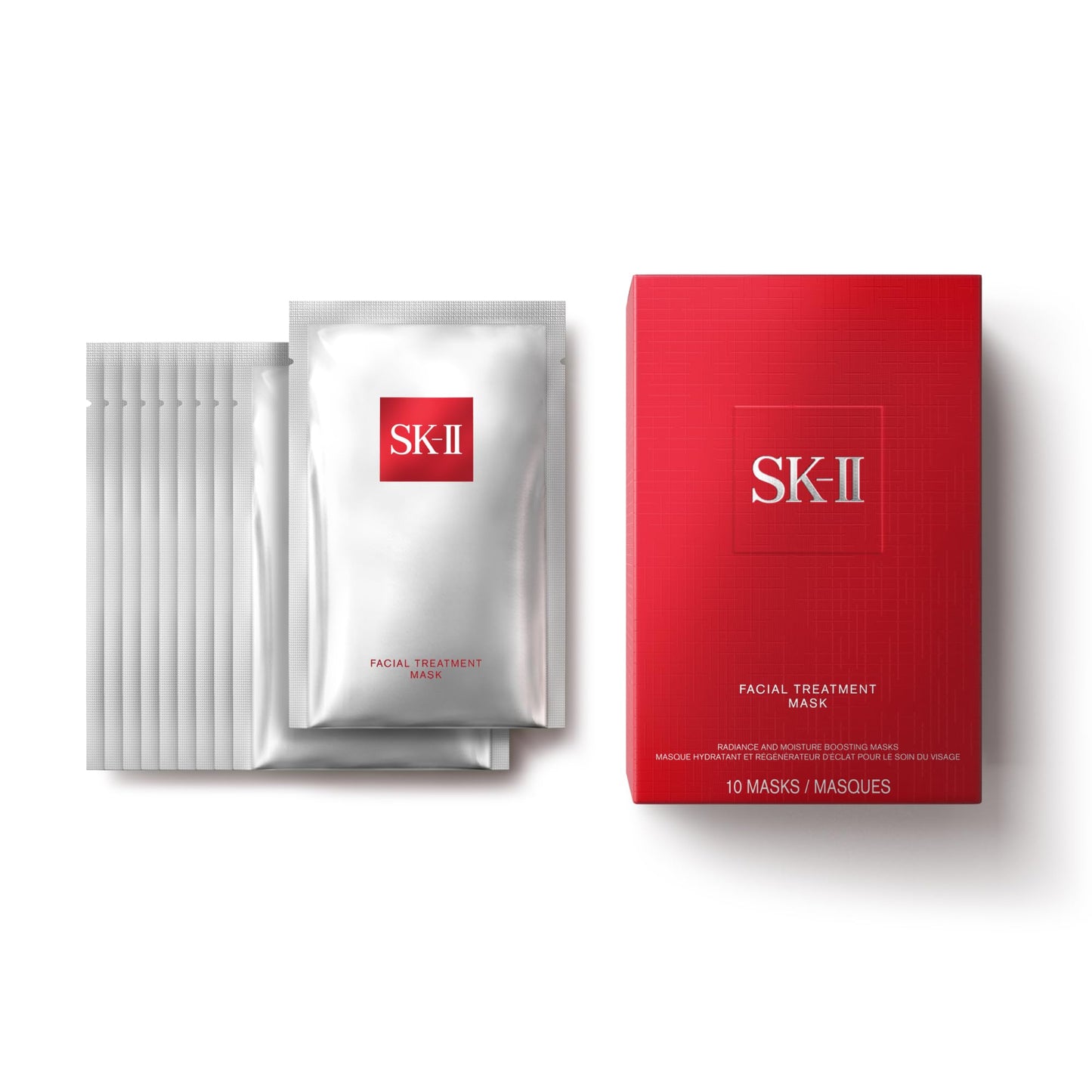 SK-II Facial Masks - Brightening Face Mask Sheets to Help Improve Tone, Texture & Radiance - Anti-Aging Treatment for Replenished Moisture & Visibly Healthier Skin (10 Count)