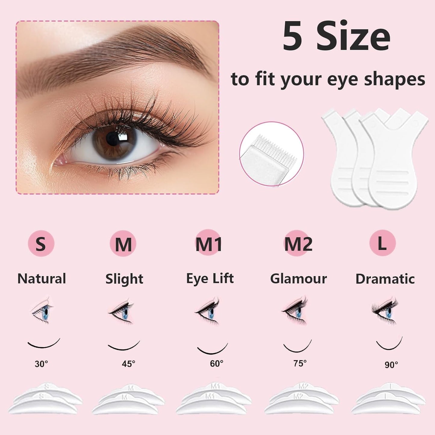 LUCKY CAT 2026 Lash Lift Kit, Professional Eyelash Perm Kit for Safe & Lasting Perming, Curling and Lifting Eyelashes, Easy for Beginner, Lash Lifting DIY Set for Salon-Quality at Home