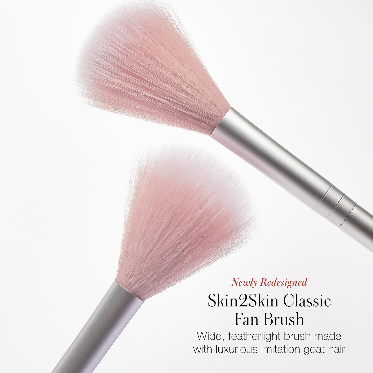 RMS Beauty Skin2Skin Face Makeup Brush - Vegan Synthetic Beauty Tools for Foundation, Concealer and Blush Application