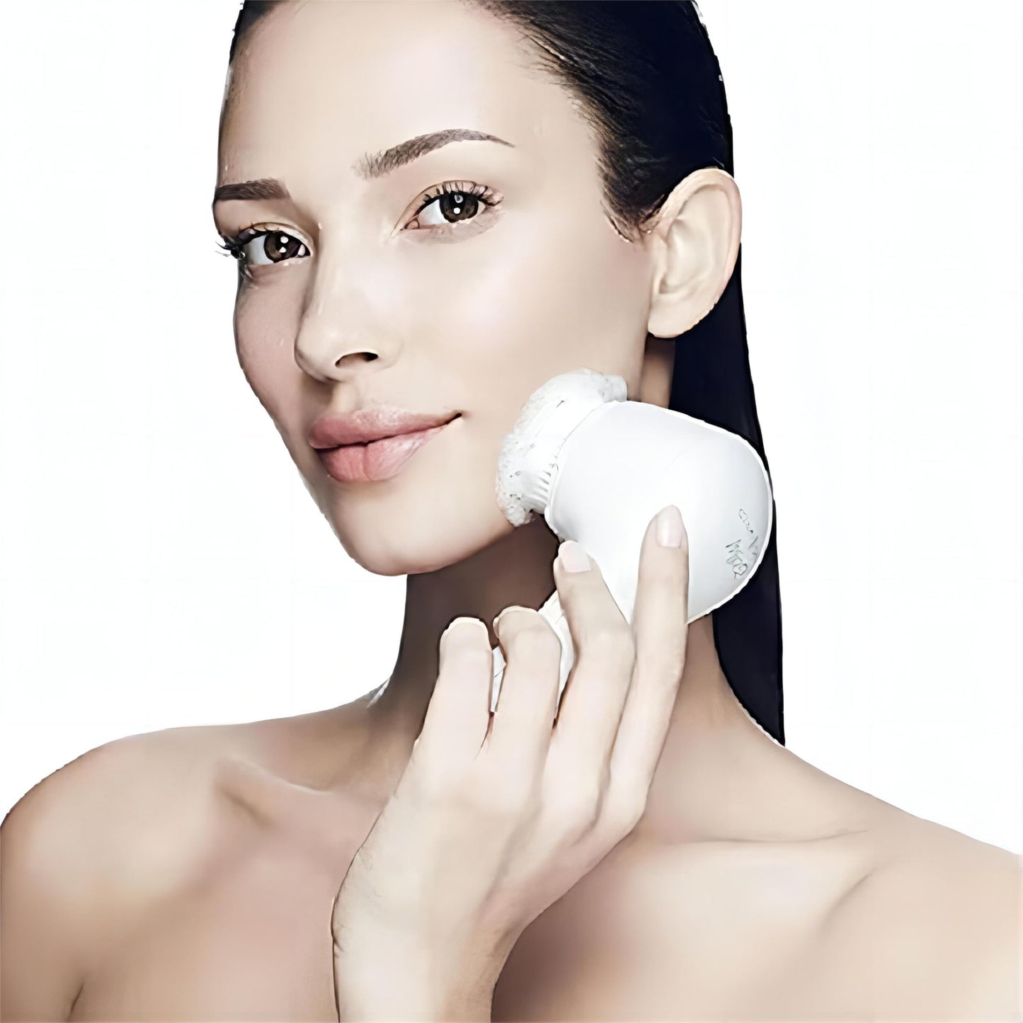 Mia 2 Sonic Facial Cleansing Brush - Electric Face Exfoliator for Deep Clean & Pore Cleansing, Waterproof & Rechargeable – White