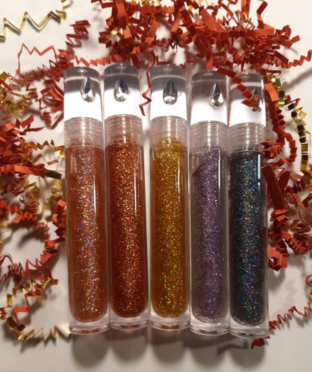 Snowso Lip Gloss Tubes with Wand Empty, 10 Pack 5ml Transparent Lip Gloss Containers, Clear Crystal Lip Gloss Tubes with Rubber Stoppers for DIY Lip Gloss