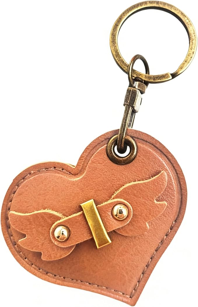 Initial Letter Leather Alphabet Keychain Holder Case Compatible with AirTag,Cute Protective Air Tag Cover with Bronze Keyring,Anti-Scratch Finder GPS Tracker Case for Pets Keys Wallet Luggage(1)