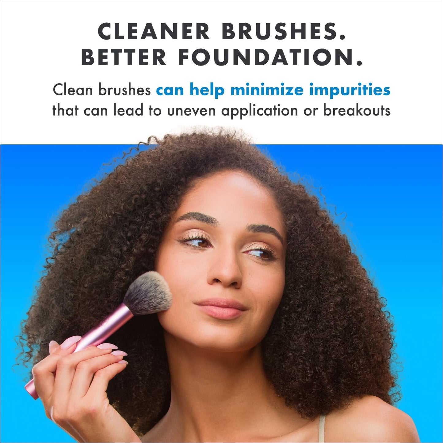 Cinema Secrets Original Blue Vanilla Makeup Brush Cleaner Spray - Professional Cleanser for Makeup Brushes - Quick-Drying, Rinse-Free Formula - Removes Stubborn Waterproof Make Up (6 fl oz)