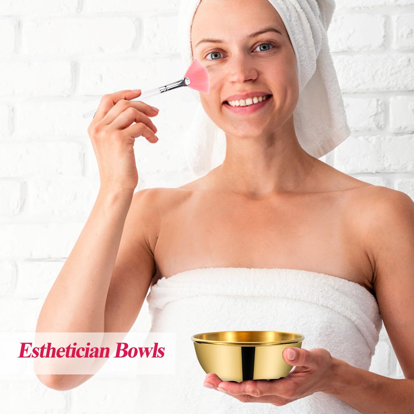GRETJOB Professional Facial Bowls Set for Estheticians - 18 Pcs Mixing Bowls with Brush & Spatula | Facial Mask Mixing Kit for Spa & Home Use