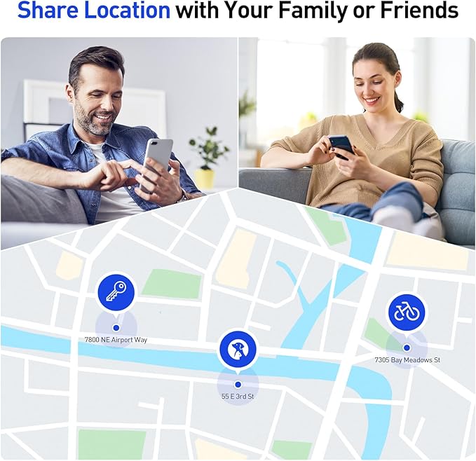 Air Tags-4 Pack Android Luggage Tracker Works with Google Find Hub App(Android Only), Loud Sound, Replaceable Battery, for Keys, Suitcase, Backpack, Wallet