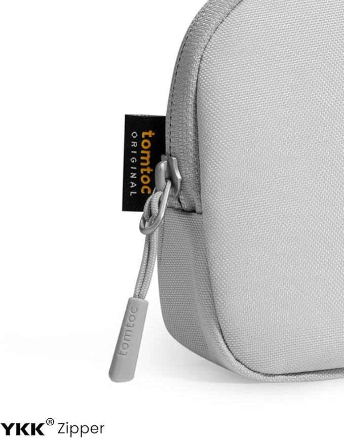 tomtoc Recycled Portable Storage Pouch Bag Case Accessories Organizer Compatible with MacBook Laptop Charger, Mouse, Cables and Hard Drive, Also for Smart Phone Accessories and Personal Items
