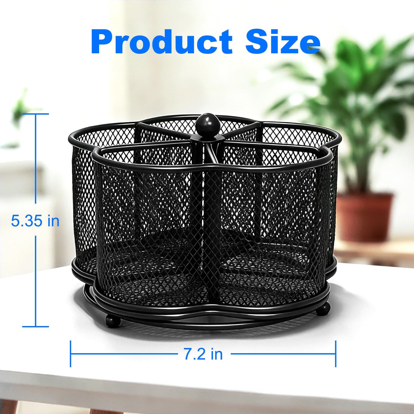 Obsoorth Pen Holder for Desk,360-Degree Rotating Pencil Organizer