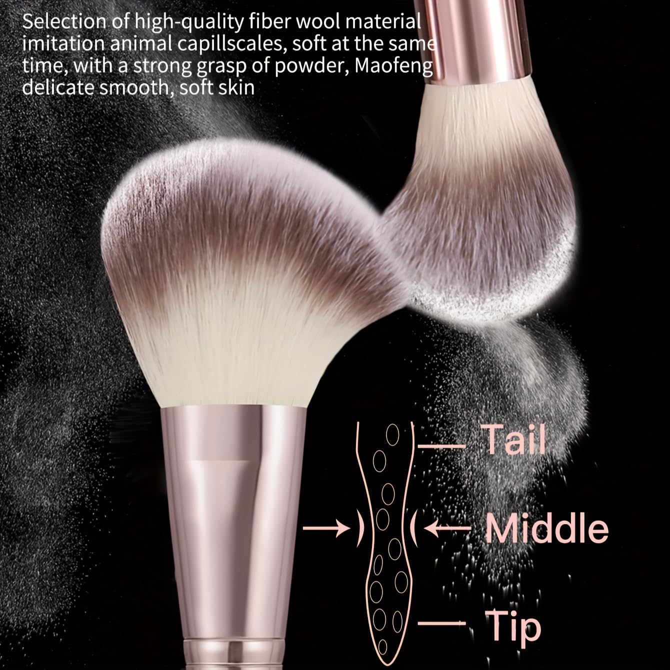 KUORYZAL Brown Makeup Brushes Set Professional 66Pcs with Case Premium Synthetic for Foundation Concealer Blush Eyeshadow Powder Contour Makeup Brush Kit Face Eye Make up Brushes & Tools