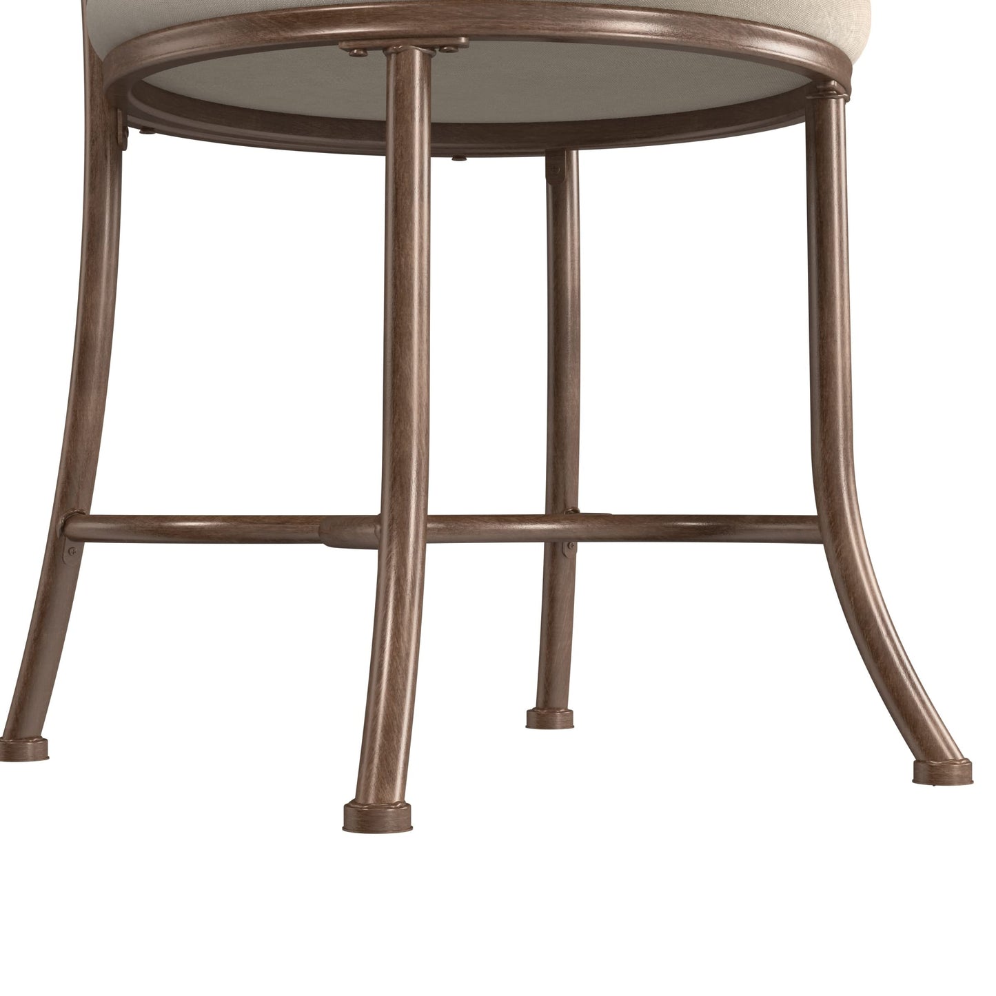 Hillsdale Emerson Metal Vanity Stool, Golden Bronze
