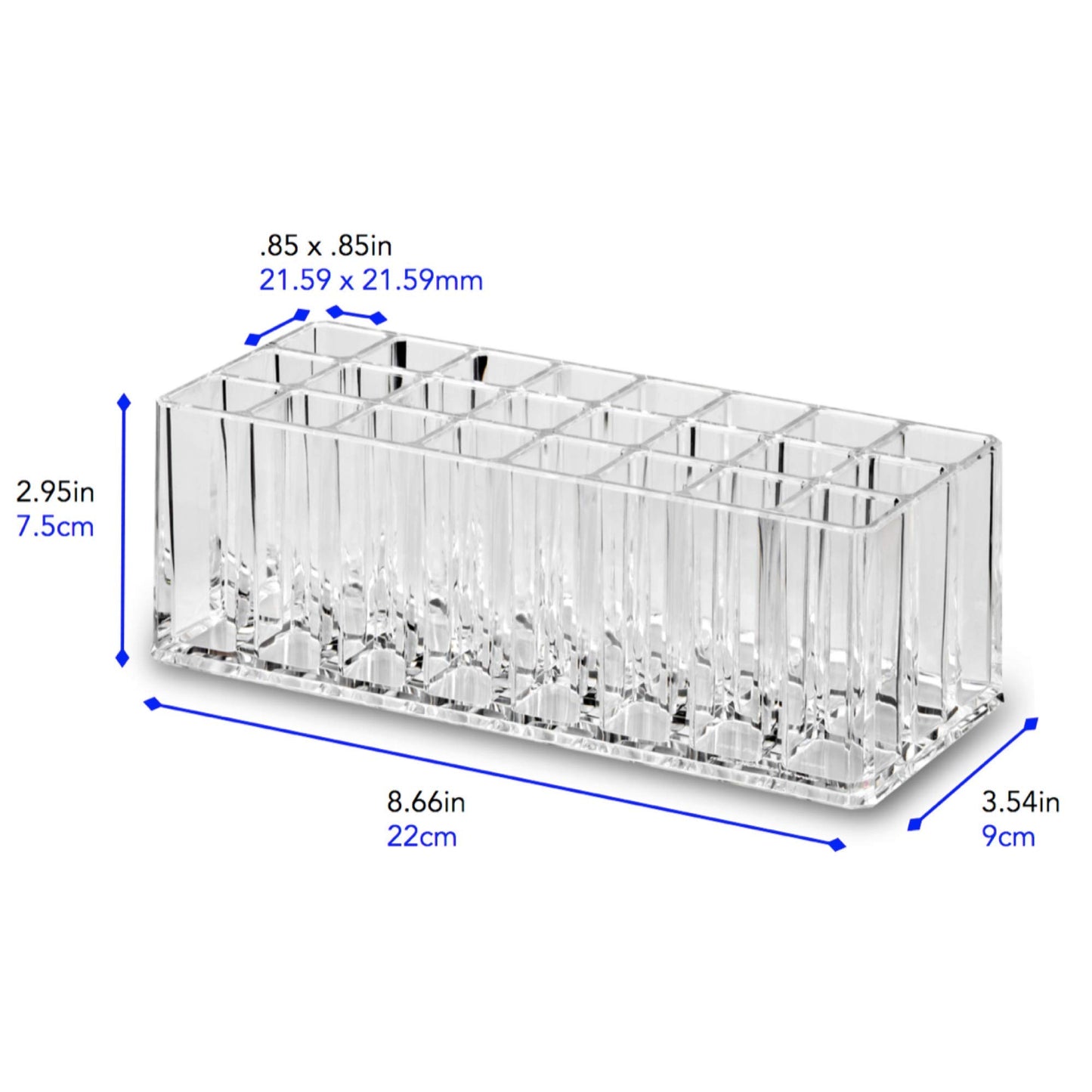byAlegory Acrylic Lip Gloss Makeup Organizer | 24 Spaces
