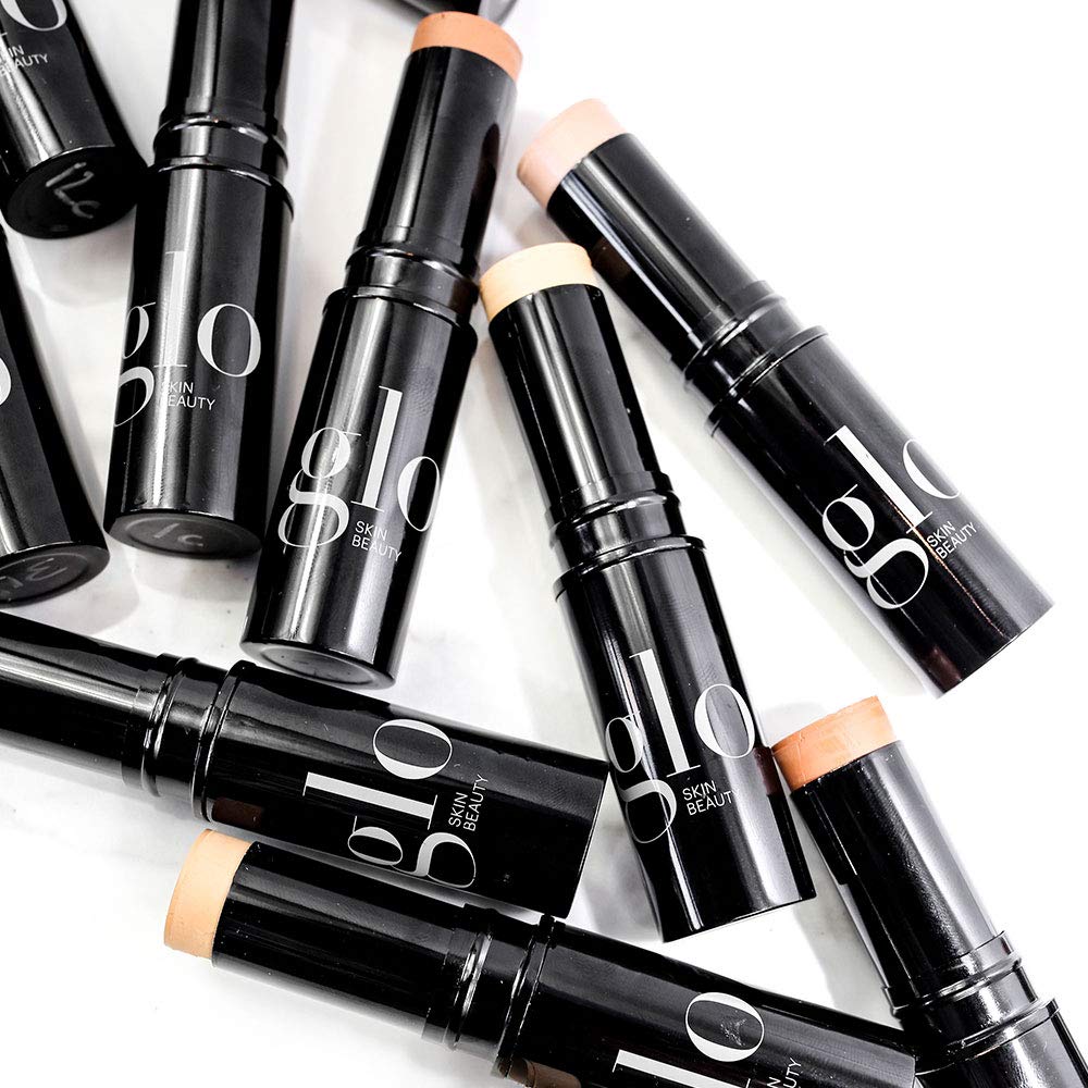 Glo Skin Beauty HD Mineral Foundation Stick - Concealer Makeup Infused with Hyaluronic Acid - Buildable Coverage, Contour & Highlighter (Mesa 7W)